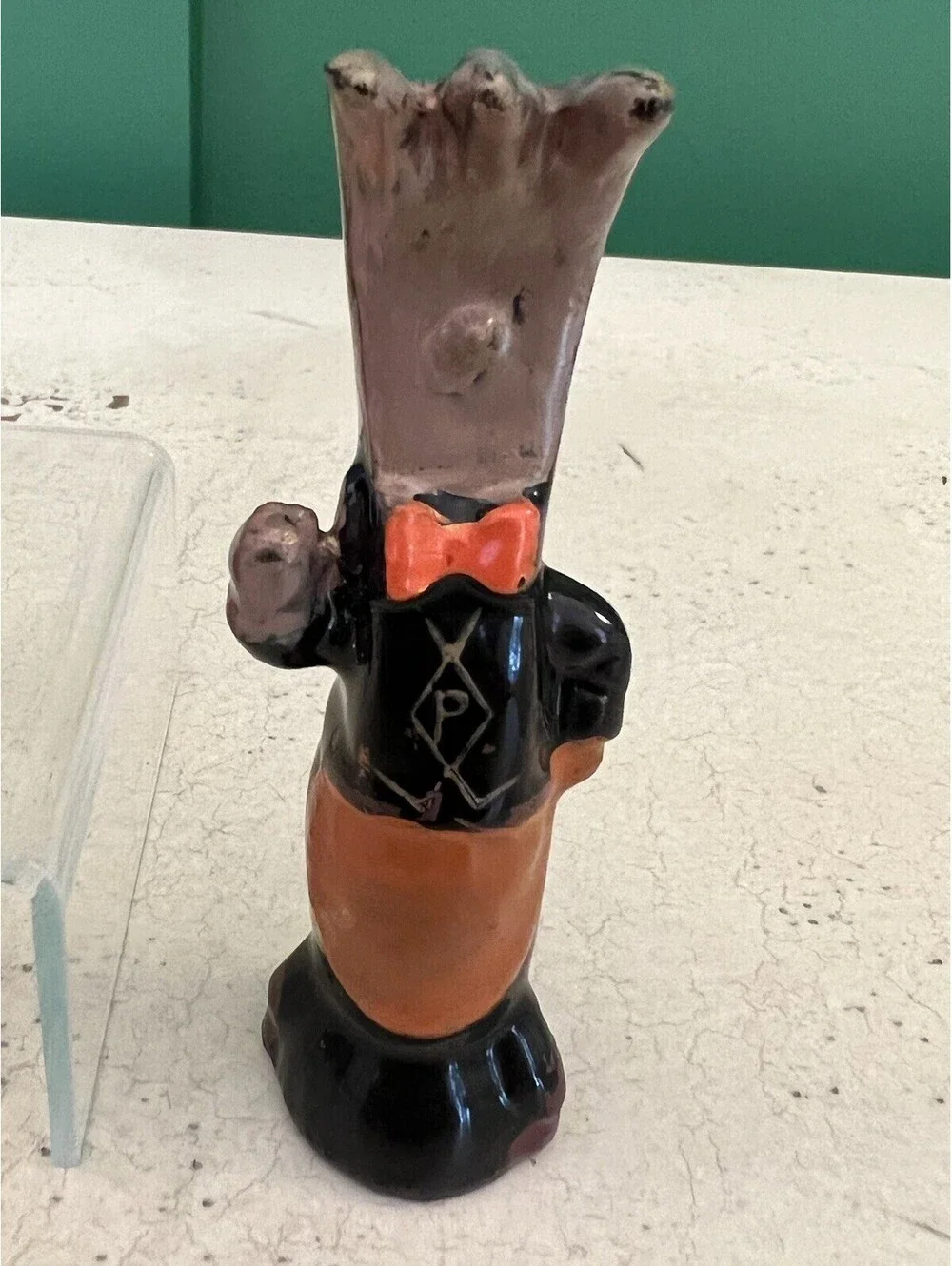 Antique Anthropomorphic Spoon and Fork Salt and Pepper Set